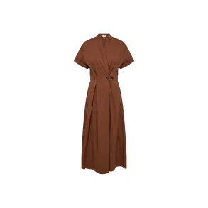 Elara wrap ss dress Co'Couture, suntan