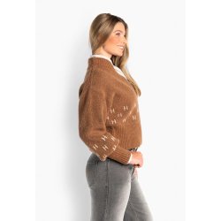 M�rtha Short knit Jacket H�st, thrush