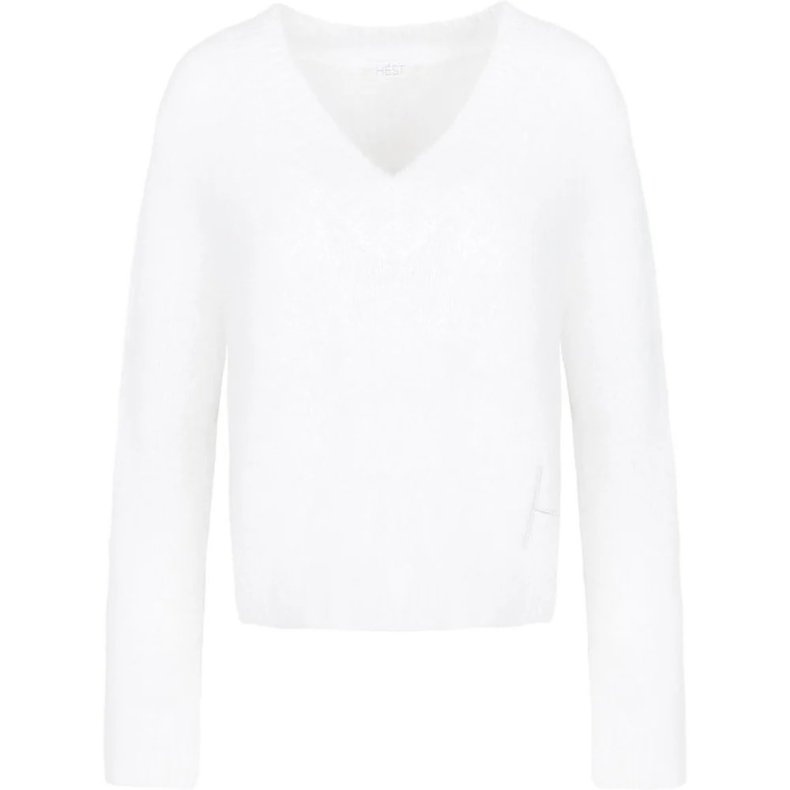 Pernille sweater H�st, white alyssum