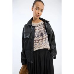 Vunny knit Munthe, print camel