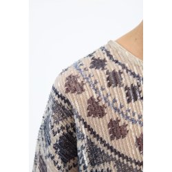 Vunny knit Munthe, print camel