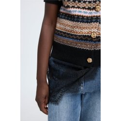 Coraline knit cardigan Munthe, mix black