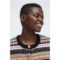 Coraline knit cardigan Munthe, mix black