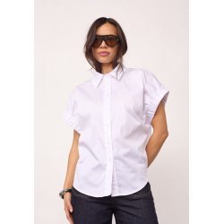 Poppy elastic cuff ss shirt Co'Couture, white