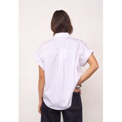 Poppy elastic cuff ss shirt Co'Couture, white