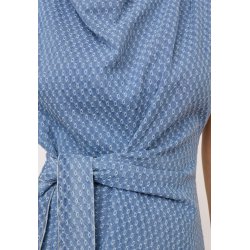 Anto denim pleat top Co'Couture, light denim