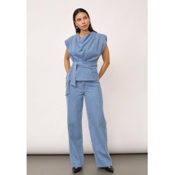 Anto denim pleat top Co'Couture, light denim