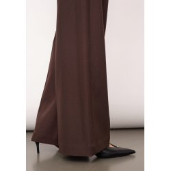 Luna wide pant Co'Couture, dark brown