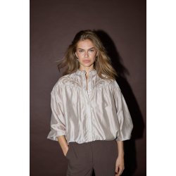 Melin balloon lace shirt Co'Couture, champagne