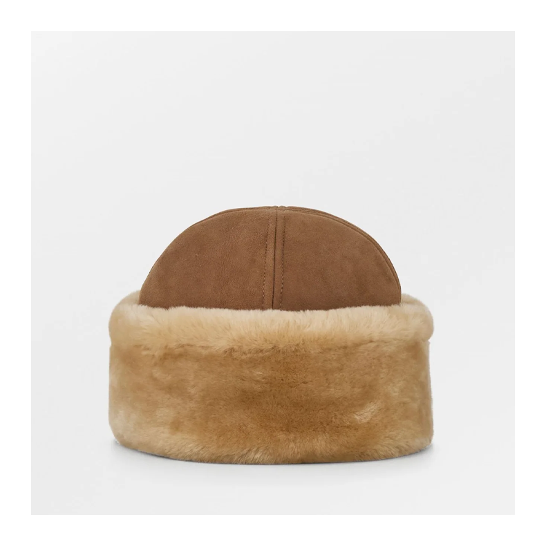 Dora shearling hat Beck Sndergaard, emperador brown