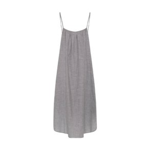 Vancouver sl long dress Frau, coffee quartz stripe