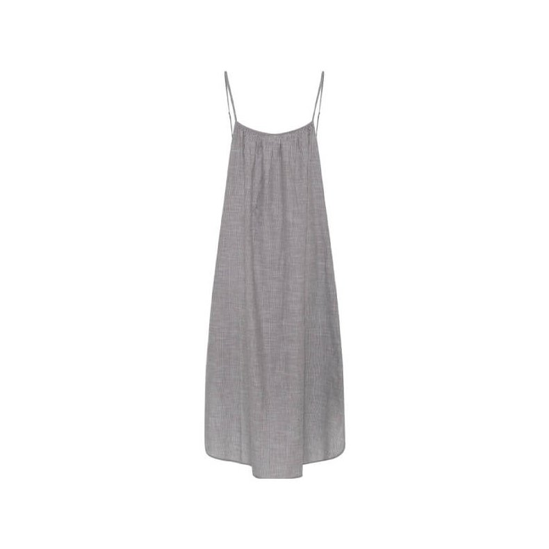 Vancouver sl long dress Frau, coffee quartz stripe