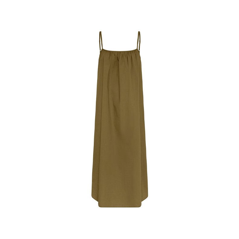 Vancouver sl long dress Frau, military olive