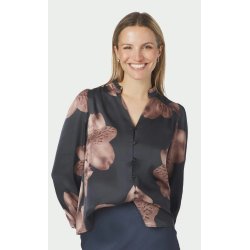 Massima misty orchid blouse Neo Noir, midnight blue