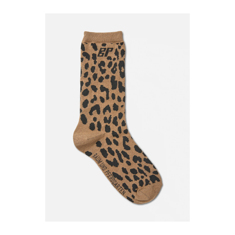 Ling sock Baum und Pferdgarten, brown leopard