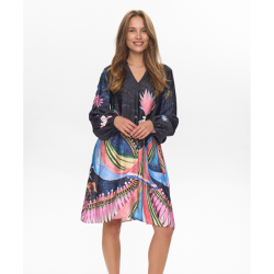 Nustarla short dress Nmph, obsidian