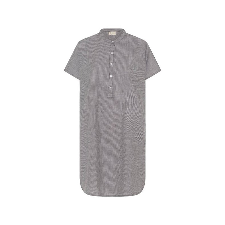 Seoul ss dress Frau, coffee quartz stripe