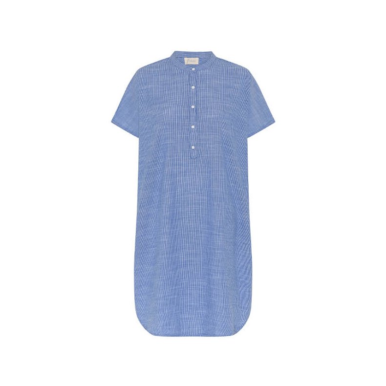 Seoul ss dress Frau, medium blue stripe
