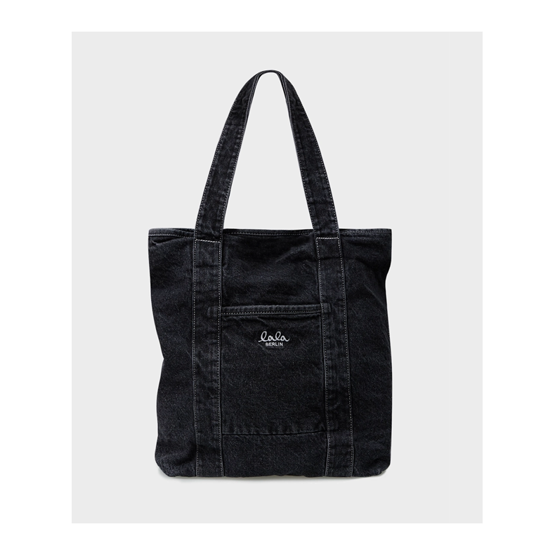 Carmela denim tote Lala Berlin, washed black