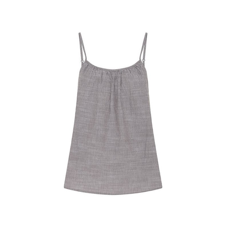 Vancouver sl top Frau, coffee quartz stripe