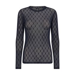 Mesh blouse Hype the Detail, navy