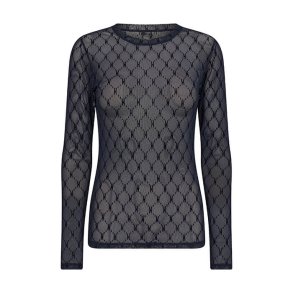 Mesh blouse Hype the Detail, navy