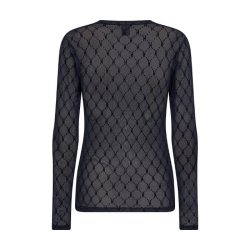 Mesh blouse Hype the Detail, navy