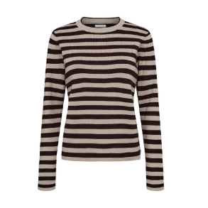 Nustripey pullover Nmph, black coffee