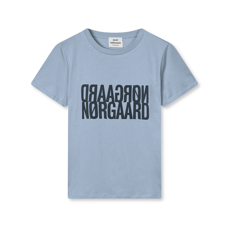 Single cotton trenda p tee Mads Nrgaard, faded denim