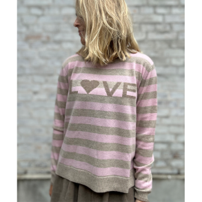 1-3 love st cashmere love striped Lulu's Love, beige/rose