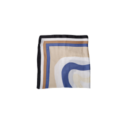 Carnaby mini scarf Black Colour, denim blue