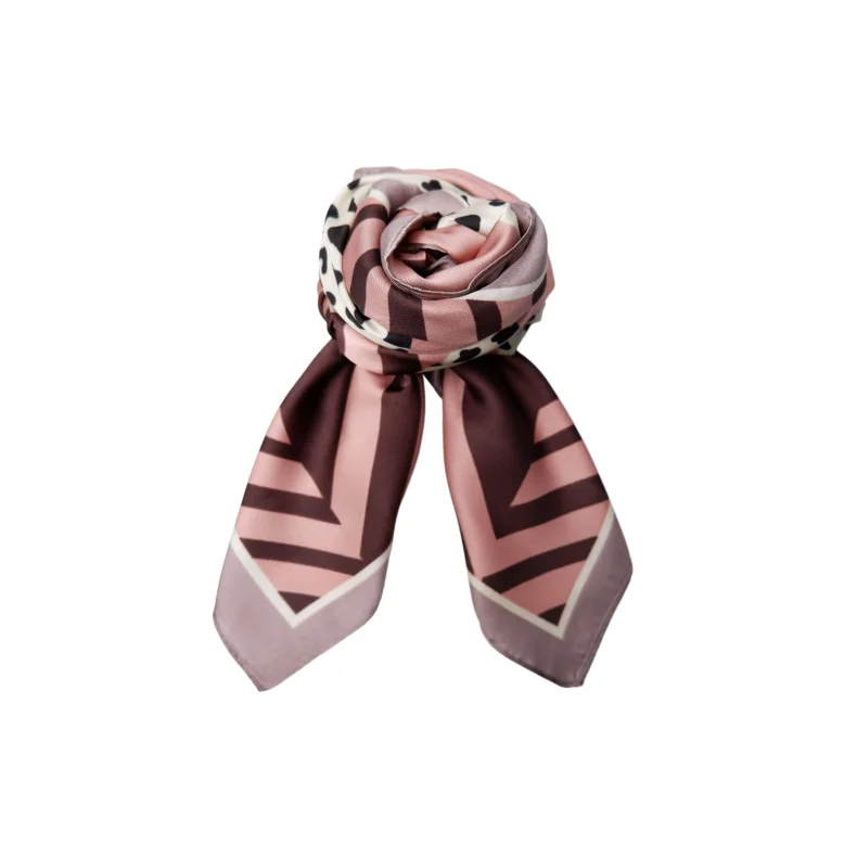 Bchays mini scarf Black Colour, winter rose