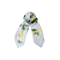 Bckayla mini scarf Black Colour, L.t. blue