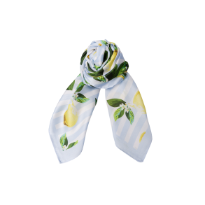 Bckayla mini scarf Black Colour, L.t. blue