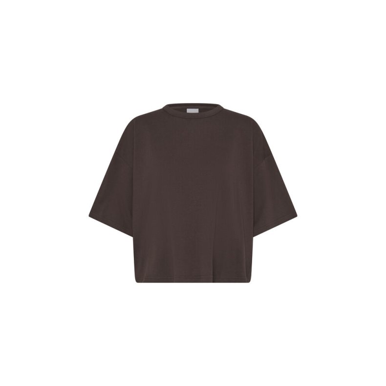 Palmer ex loose ss t-shirt ICHI, coffee bean