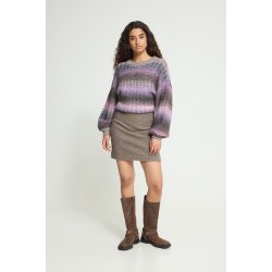 Wolca skirt ICHI, greige melange