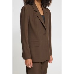 Fava long blazer ICHI, slate black melange