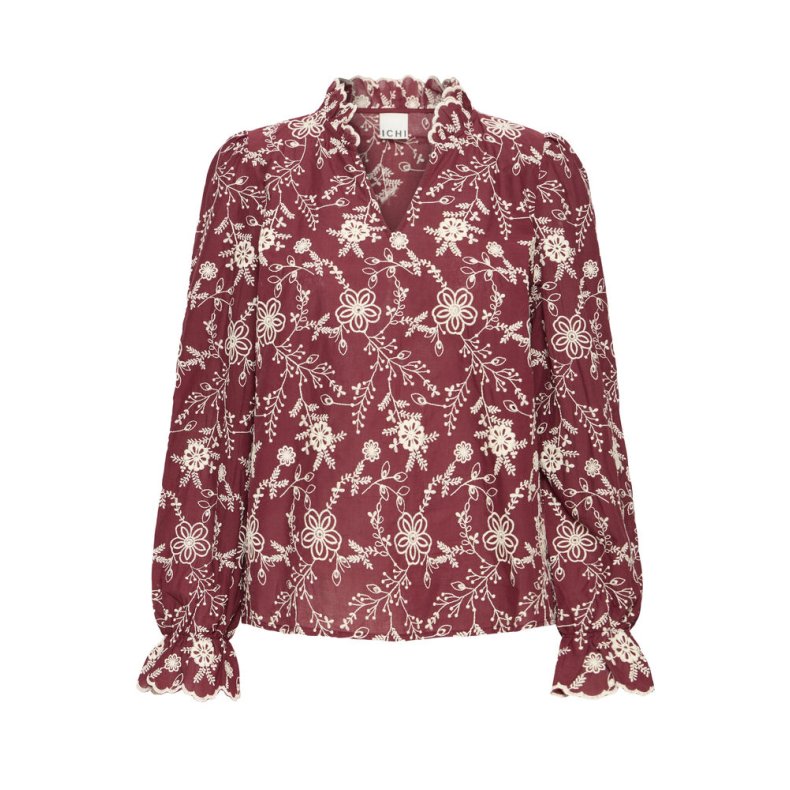 Fulia ls shirt ICHI, zinfandel