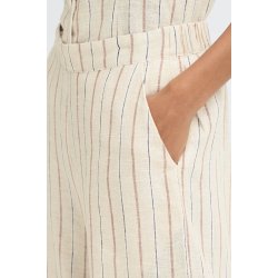 Linno pants ICHI, brown stripe