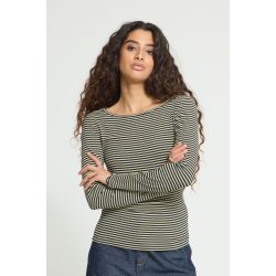 Celia ls shirt ICHI, leek green
