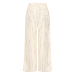 Linno pants ICHI, brown stripe