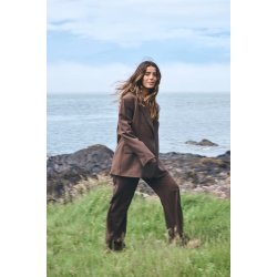 Fava long blazer ICHI, slate black melange
