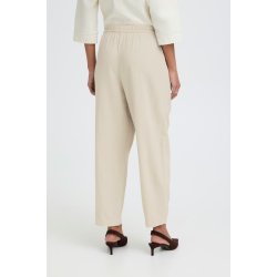 Linno pants barrel ICHI, natural ecru