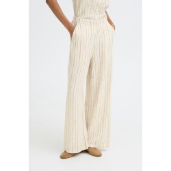 Linno pants ICHI, brown stripe