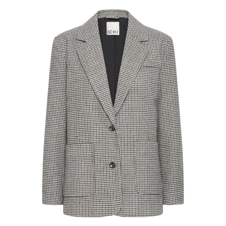 Lubana blazer ICHI, grey check