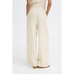 Linno pants ICHI, brown stripe