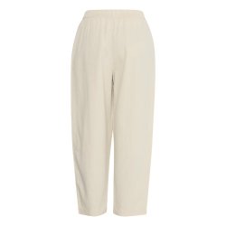 Linno pants barrel ICHI, natural ecru