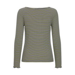 Celia ls shirt ICHI, leek green