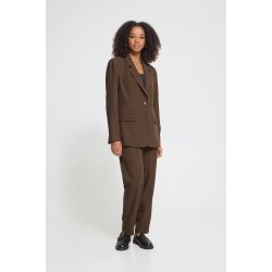 Fava long blazer ICHI, slate black melange