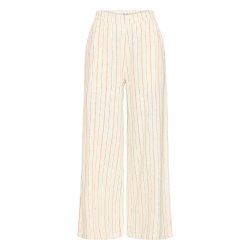 Linno pants ICHI, brown stripe